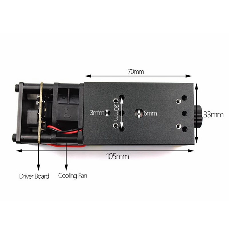 Industrial Green Laser - 405nm ~ 850nm Focusable Head Red,