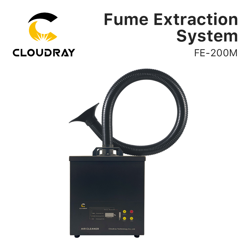 Industrial Laser Engraving Machine - Cloudray Fume Extraction System FE-200M For