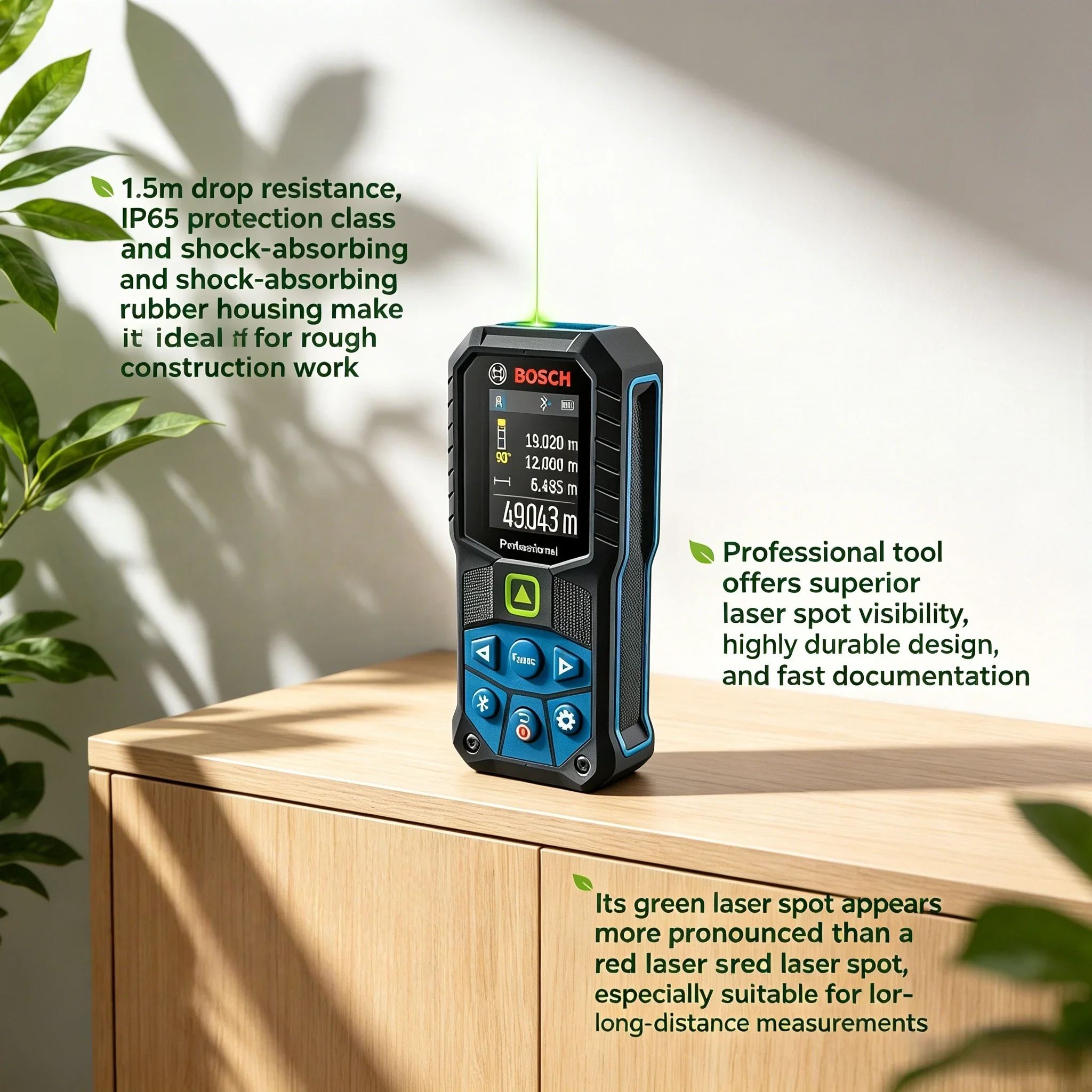 Bosch GLM50-27CG Laser Rangefi - đánh giá và giá Industrial Green Laser