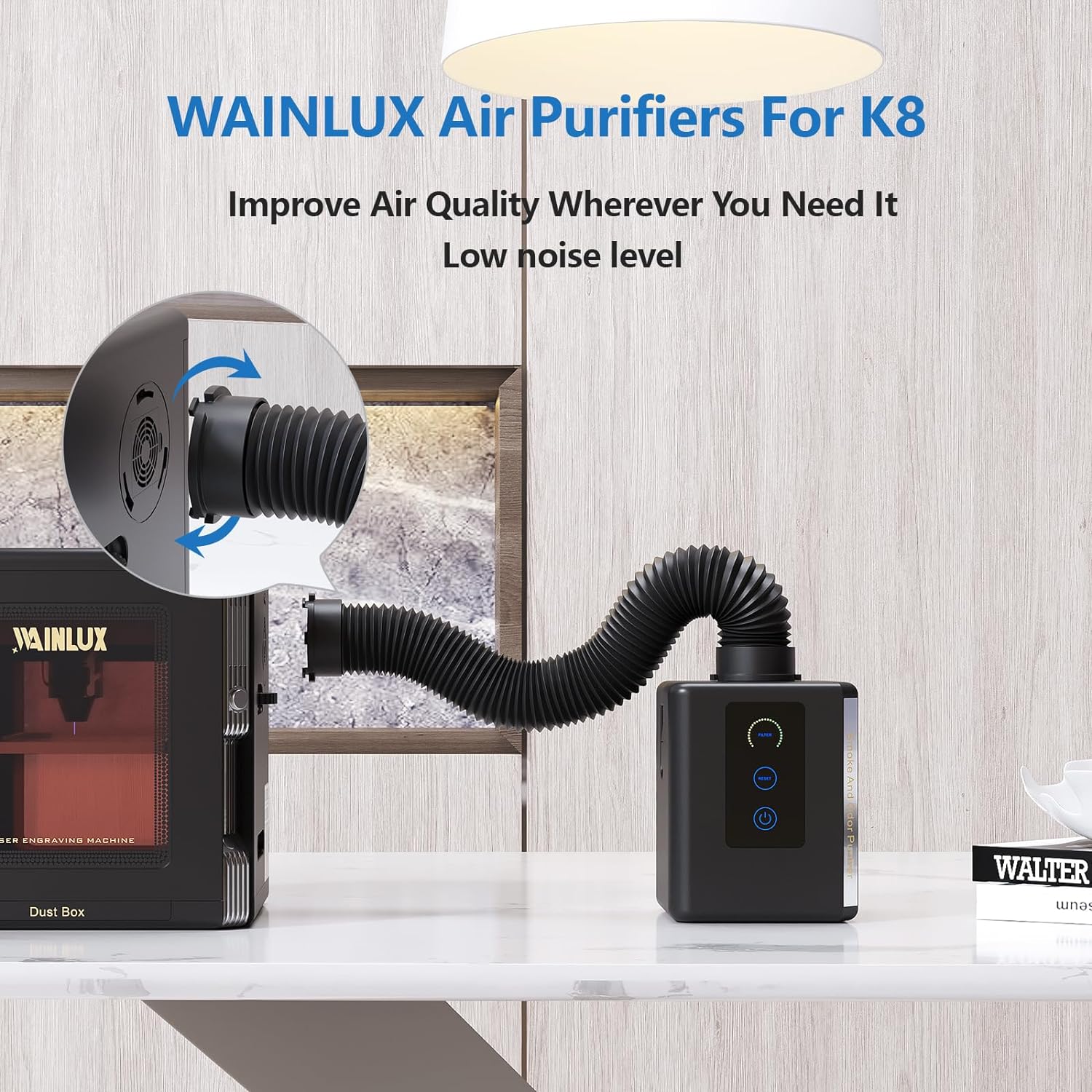 WAINLUX Mini Air Purifier Low  - đánh giá và giá Industrial Laser Fume Extractor