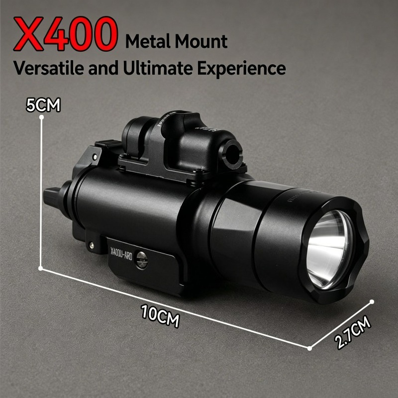 X400U Alloy Tactical Flashligh - đánh giá và giá Industrial Green Laser